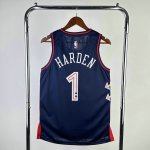 Maillot de Basket #1 Harden 76ers 23-24 city Imprimé